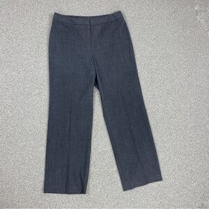 Style &‎ Co. Petite Straight Leg Flat Front Pants Gray 10P Slacks Office Stretch